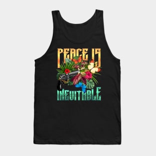 Guns Shooting Butterflies -  Peace is Inevitable Tank Top